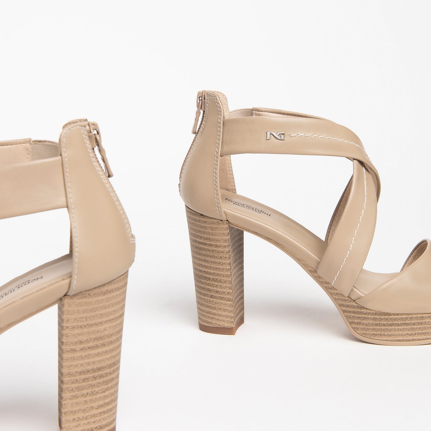 Beige Briançon-sandalen