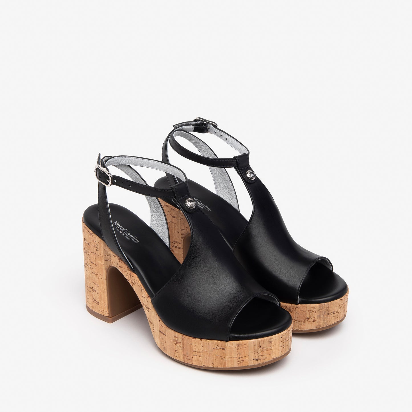 Zwarte Trets-sandalen