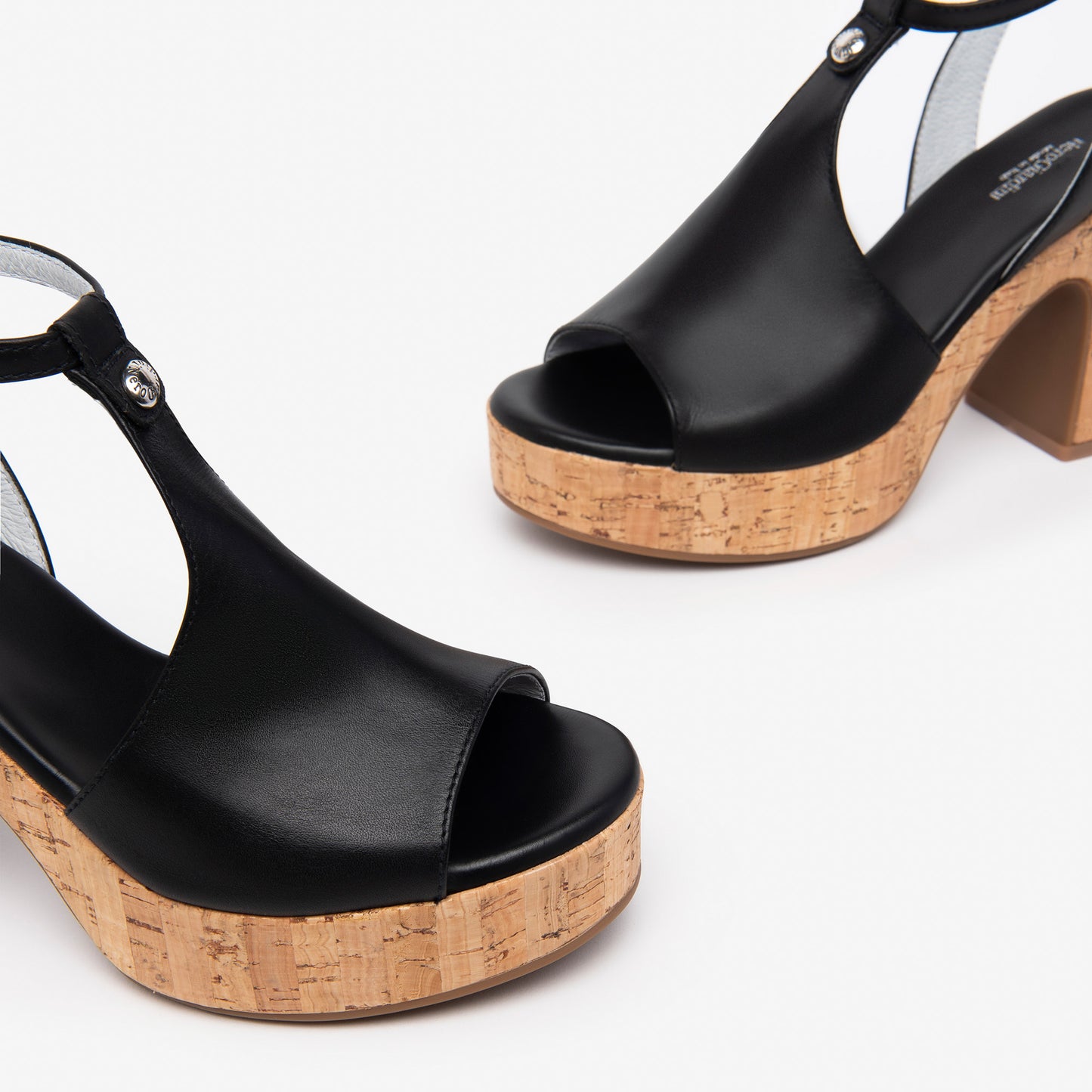 Zwarte Trets-sandalen