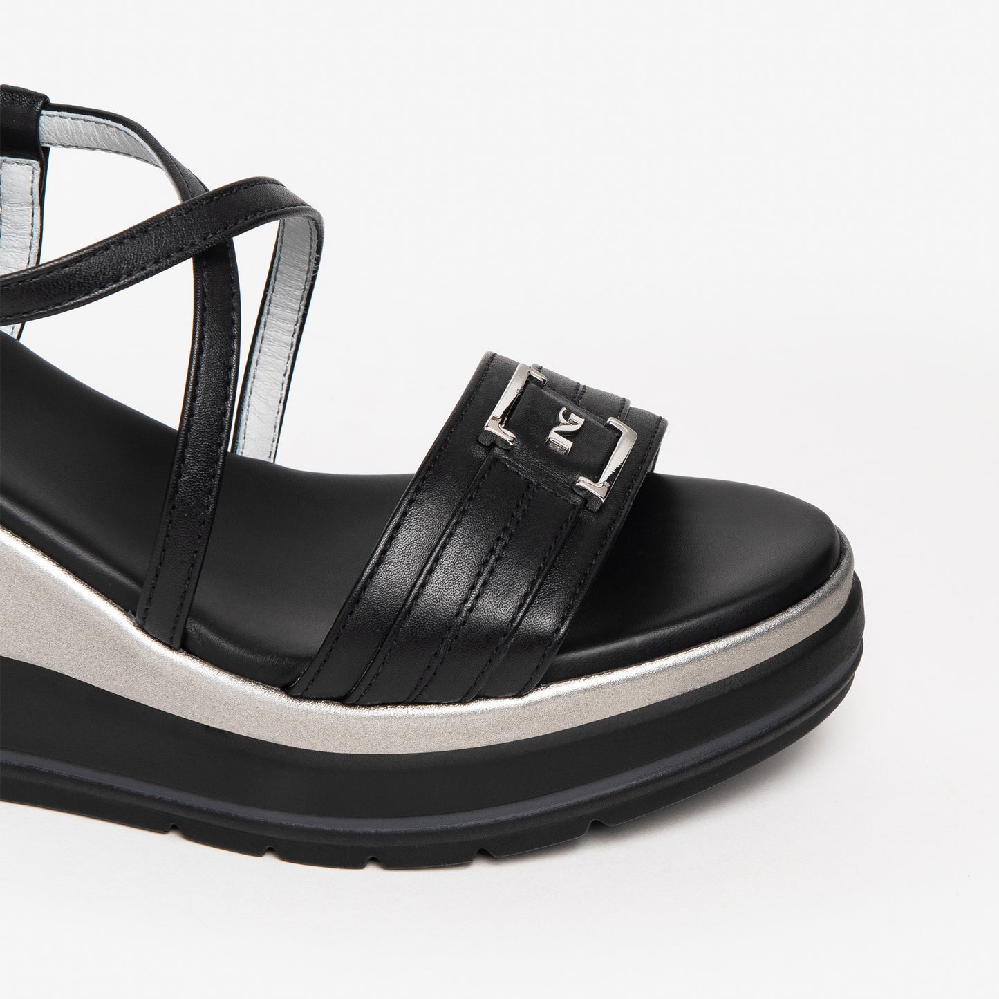Zwarte Fuveau-sandalen