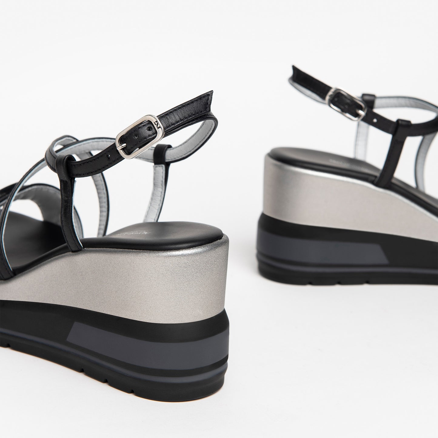Zwarte Fuveau-sandalen