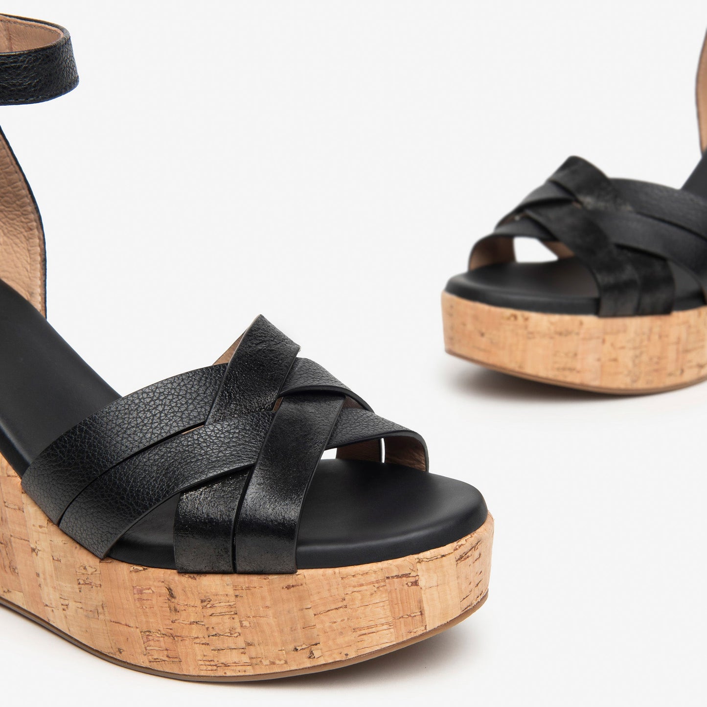 Schwarze Lizéa-Sandalen
