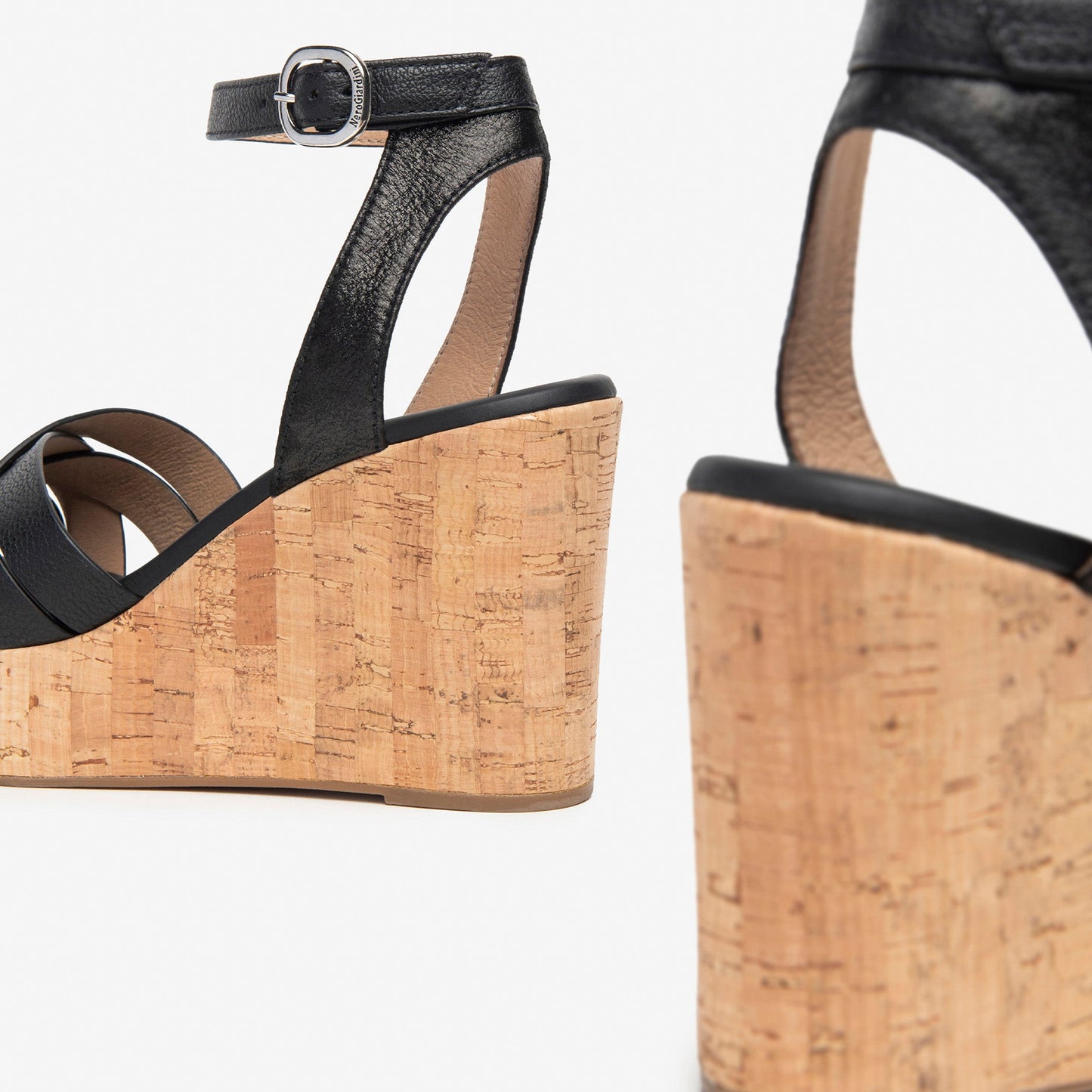 Schwarze Lizéa-Sandalen