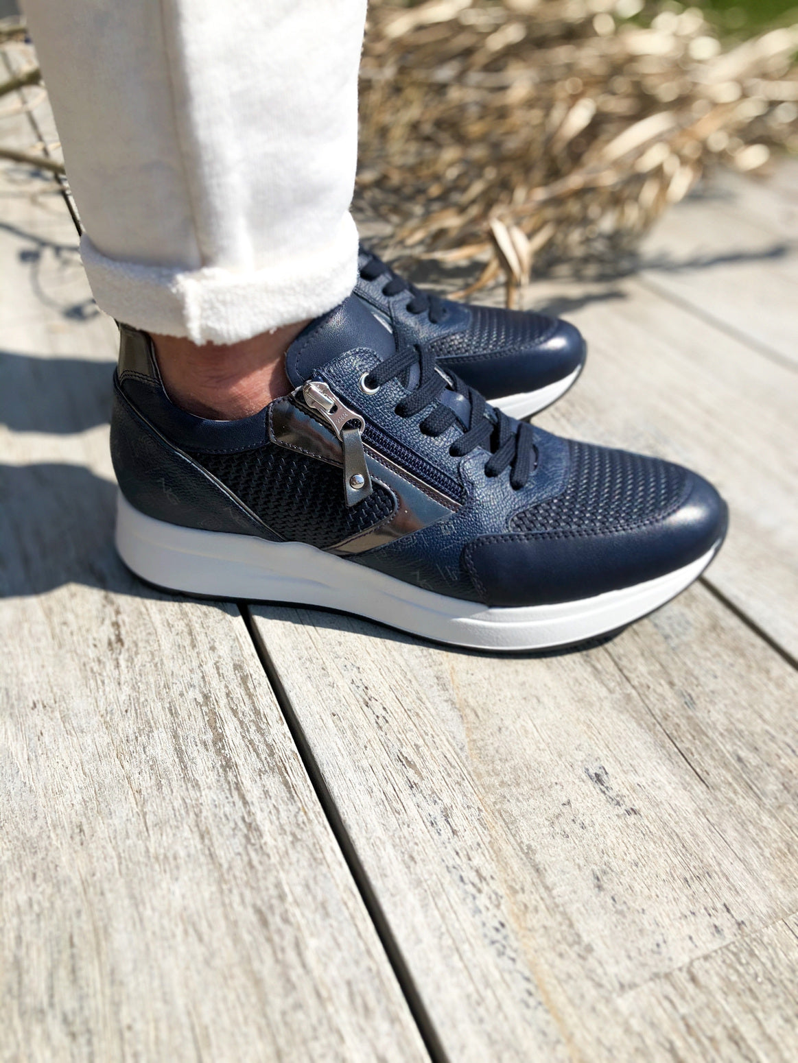 Blauwe Gladstone-sneakers
