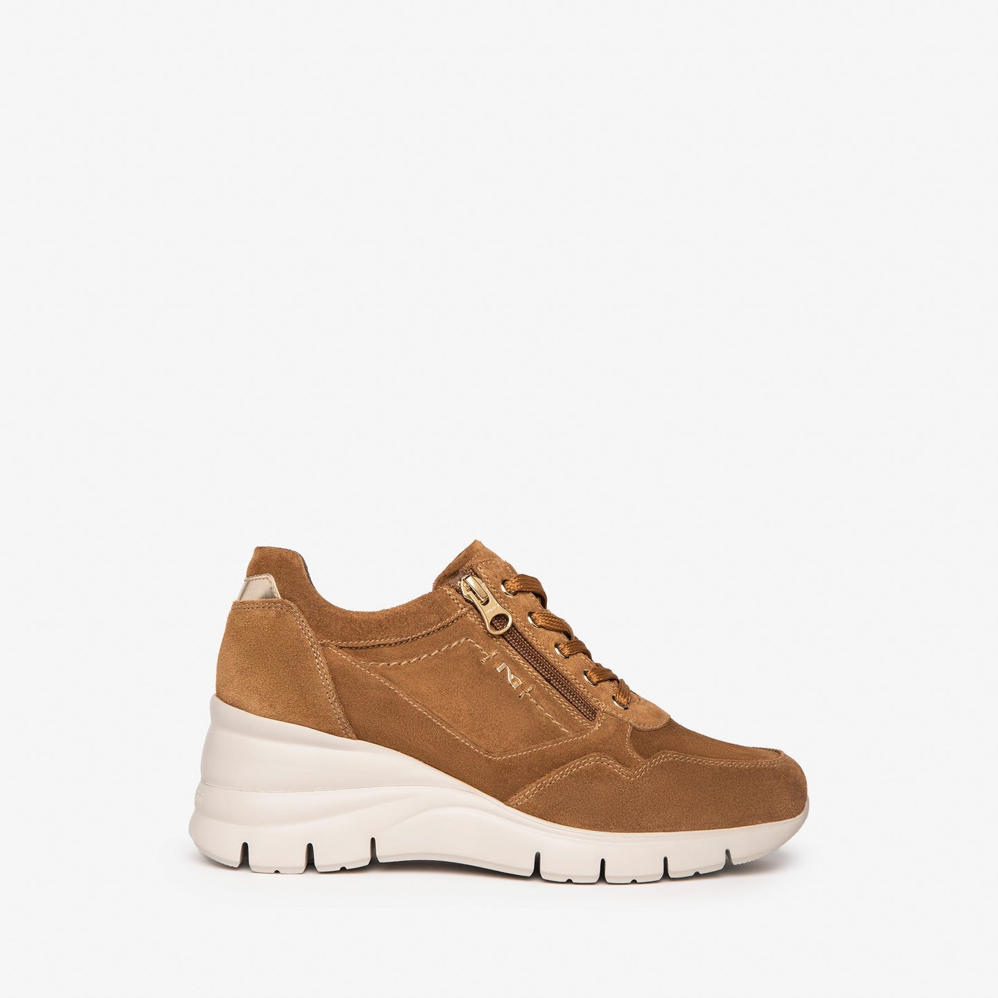Aurea Camelkleurige sneakers