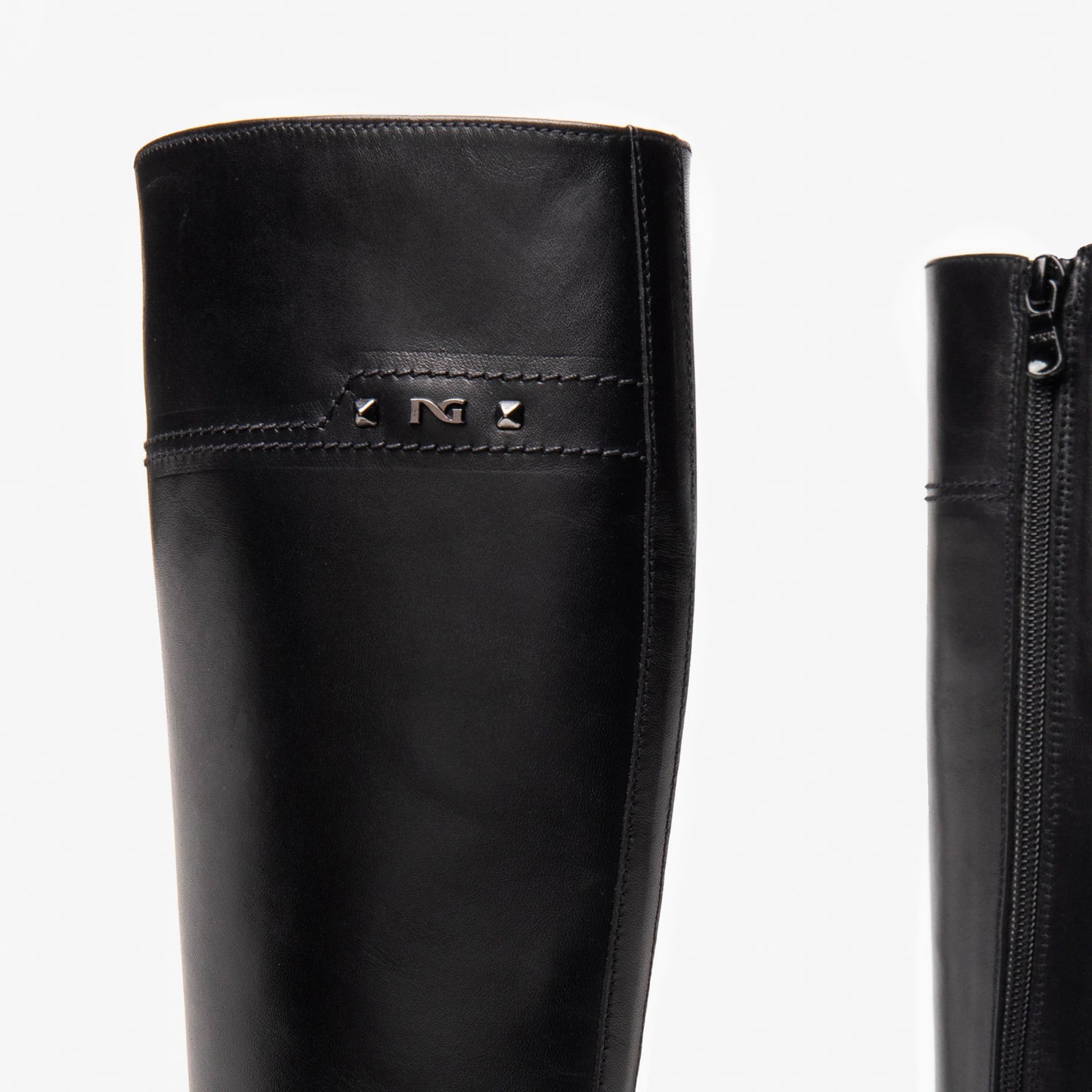 Schwarze Compton-Stiefel