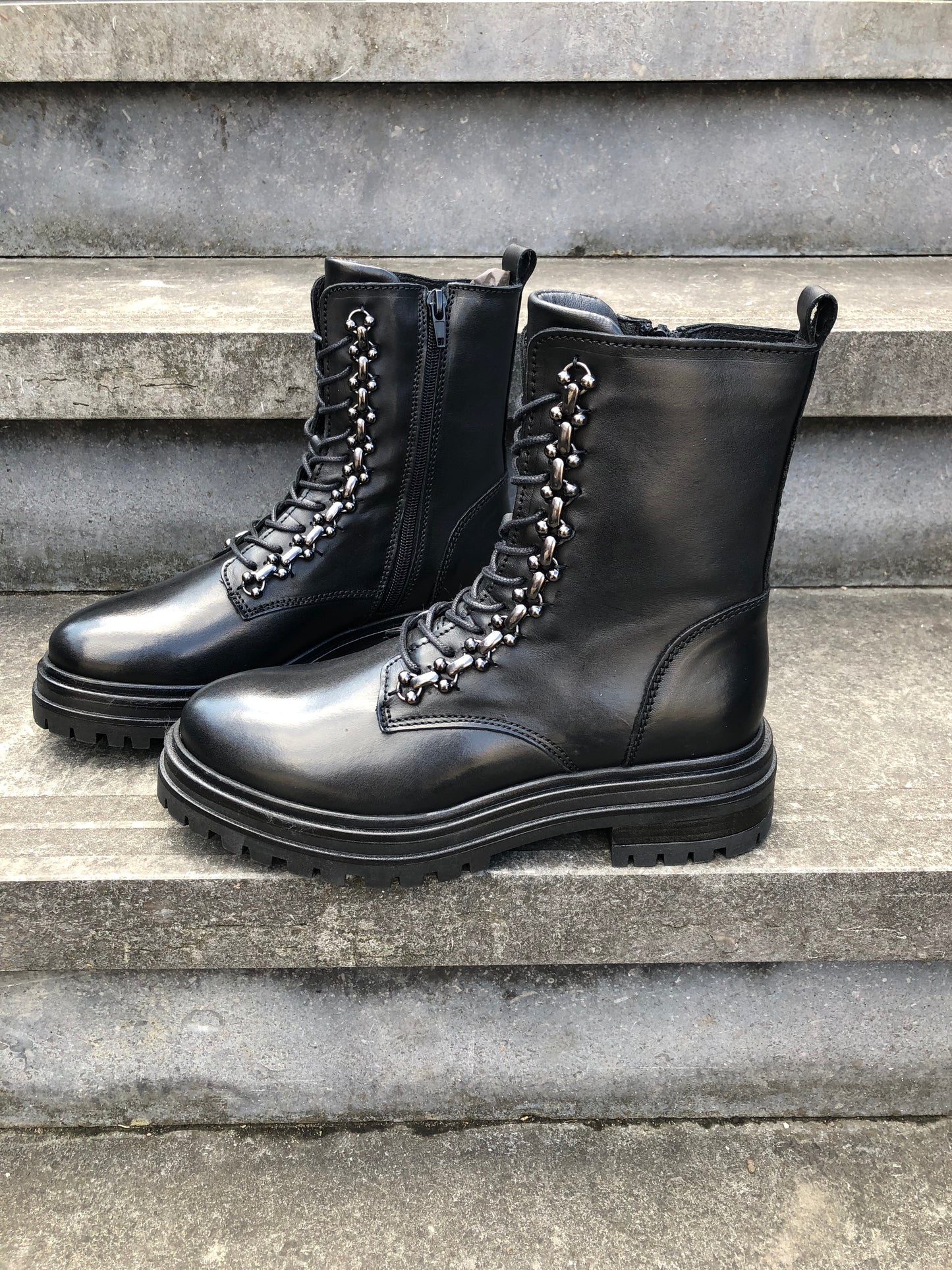 Schwarze Acrux-Stiefel
