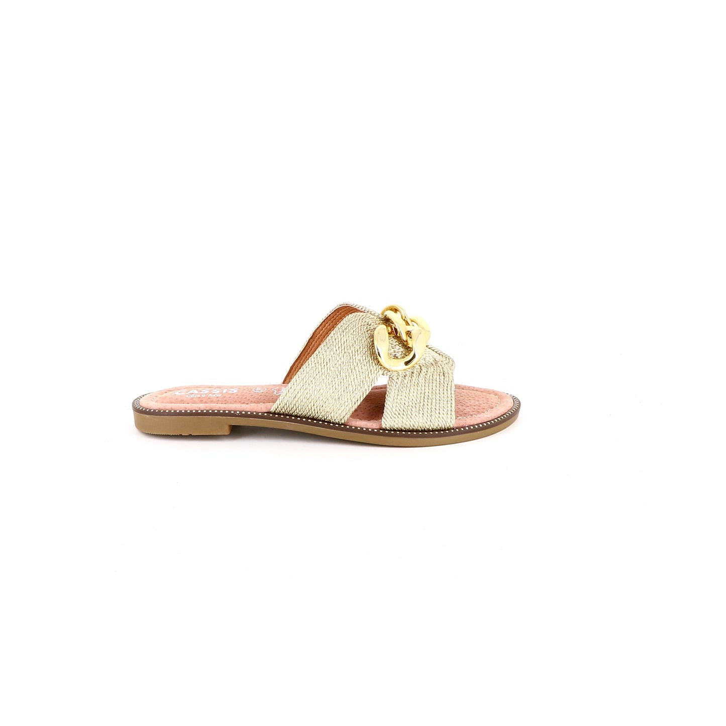 Beige muiltjes van Barcelona