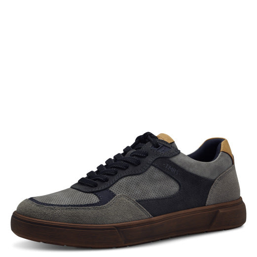 Baskets 13606 Gris Nouvelle collection automne hiver 2024 Marque Tamaris Chaussures femmes Magasin Jeanmart Grivegnée Ans Namur