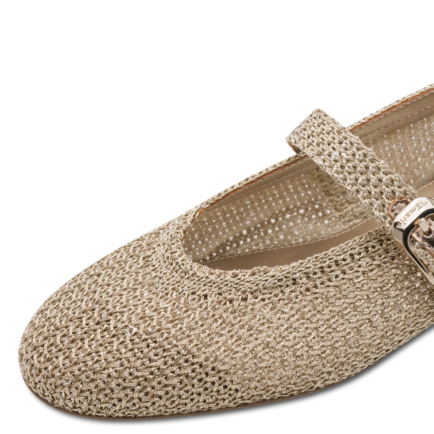 Ballerines Mailles Dorées