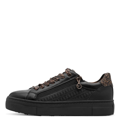 Schwarze Gucco-Turnschuhe