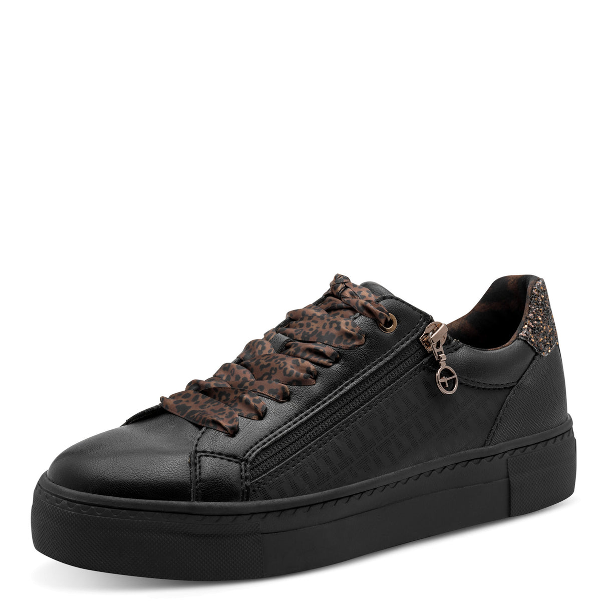 Baskets Gucco Noires article 23313 Chaussures femmes marque Tamaris Nouvelle Collection automne/hiver 2026 Chaussures Jeanmart Magasins Belgique Liège Grivegnée Ans Namur Eupen