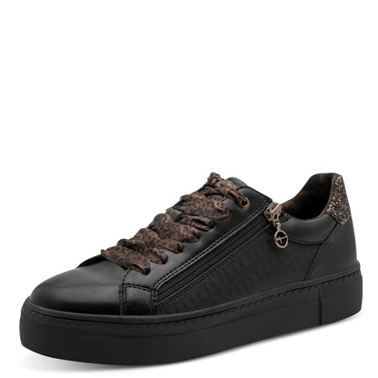 Baskets Gucco Noires article 23313 Chaussures femmes marque Tamaris Nouvelle Collection automne/hiver 2026 Chaussures Jeanmart Magasins Belgique Liège Grivegnée Ans Namur Eupen