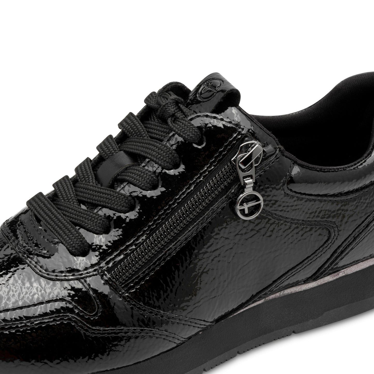 Zwarte lak Anchorage sneakers 