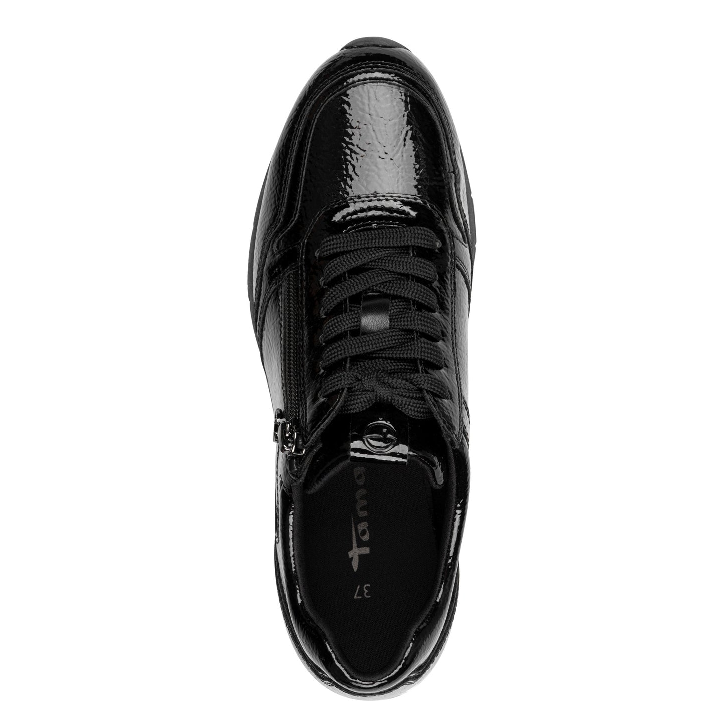 Zwarte lak Anchorage sneakers 