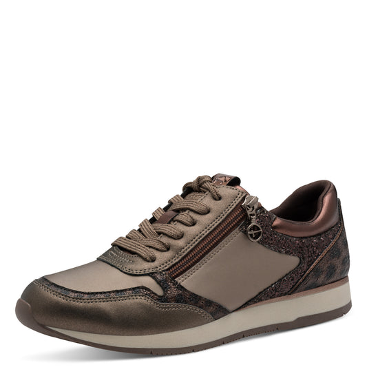 Baskets Anchorage Bronzes article 23603 Chaussures femmes tamaris Nouvelle Collection automne/hiver 2025 Chaussures Jeanmart Magasins Belgique Liege Grivegnée Ans Namur
