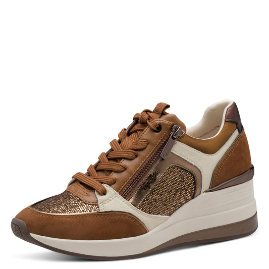 Baskets Arlington Camel article 23703 Chaussures femmes tamaris Nouvelle Collection automne/hiver 2025 Chaussures Jeanmart Magasins Belgique Liege Grivegnée Ans Namur