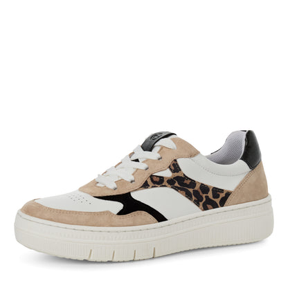 Baskets Chirripo Beiges Article 23707 Chaussures femmes tamaris Nouvelle Collection Printemps/été 2025 Chaussures Jeanmart Magasins Belgique Liege Grivegnée Ans Namur