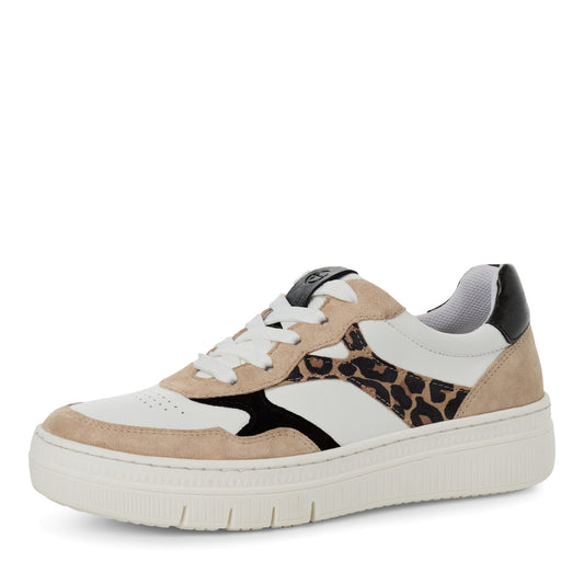 Baskets Chirripo Beiges Article 23707 Chaussures femmes tamaris Nouvelle Collection Printemps/été 2025 Chaussures Jeanmart Magasins Belgique Liege Grivegnée Ans Namur