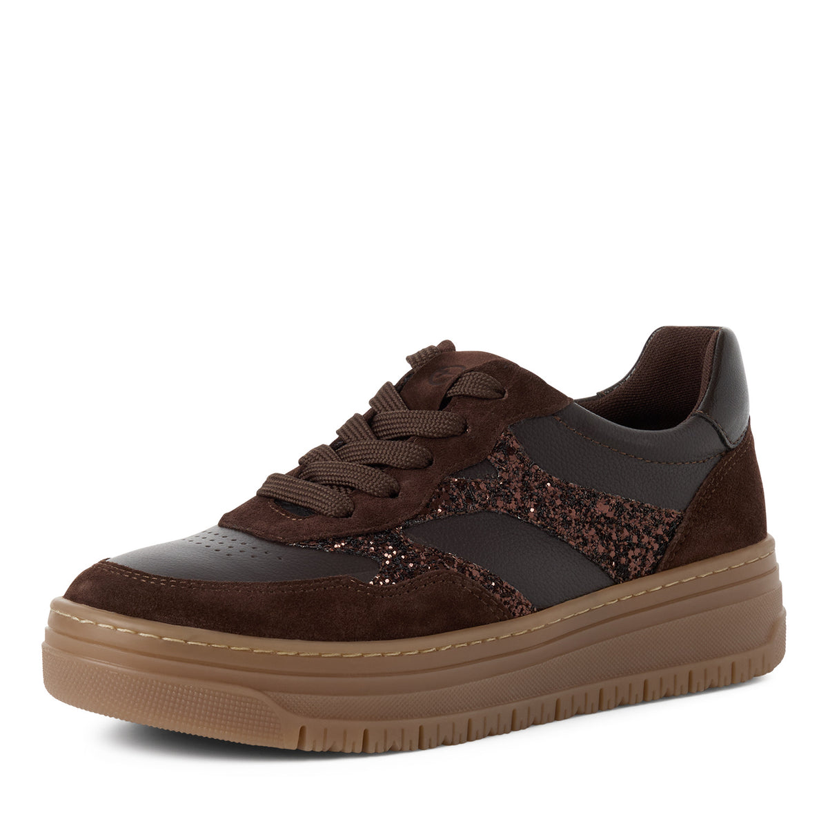 Baskets Moc Brunes article 23717 Chaussures femmes marque Tamaris Nouvelle Collection automne/hiver 2026 Chaussures Jeanmart Magasins Belgique Liège Grivegnée Ans Namur Eupen