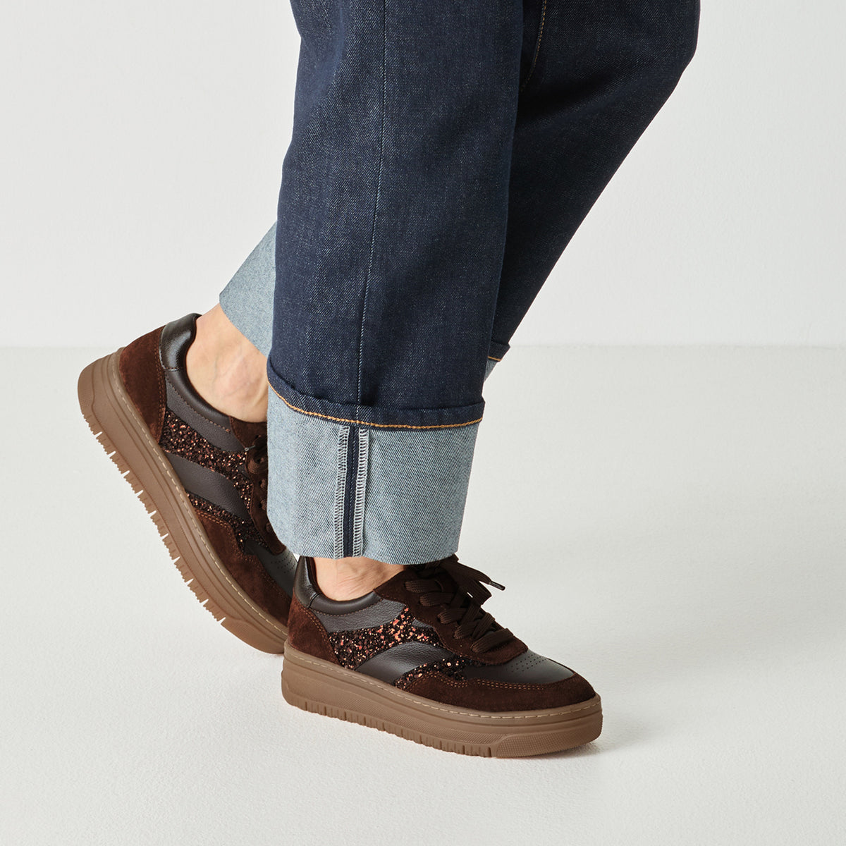 Baskets Moc Brunes