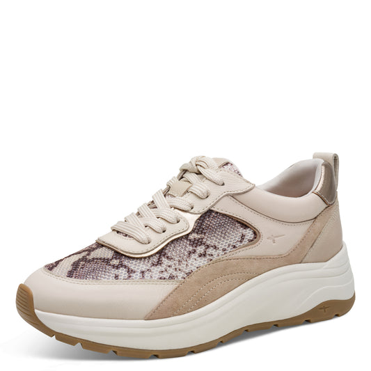 Baskets Ilion Beiges article 23718 Chaussures femmes marque tamaris Nouvelle Collection Printemps/été 2026 Chaussures Jeanmart Magasins Belgique Liege Grivegnée Ans Namur Eupen