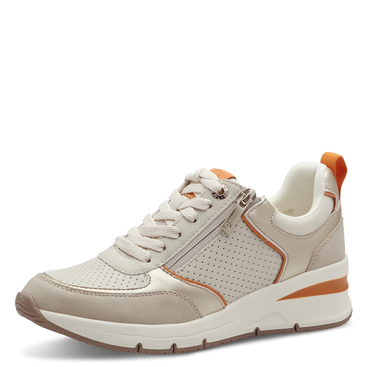 Baskets Charlie Beiges Article 23721 Marque Tamaris Chaussures Femmes Magasin Belgique Liège Grivegnée Ans Namur Eupen Nouvelle Collection Printemps été 2025