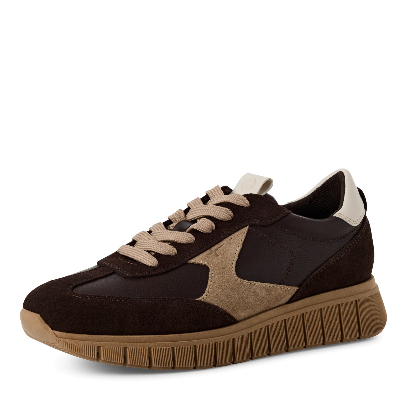 Baskets Koge Brunes article 23722 Chaussures femmes tamaris Nouvelle Collection automne/hiver 2025 Chaussures Jeanmart Magasins Belgique Liege Grivegnée Ans Namur