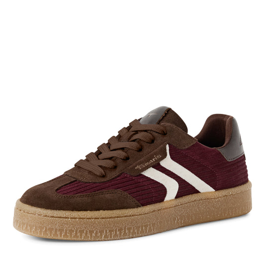 Baskets Acacia Bordeaux article 23723 Chaussures femmes tamaris Nouvelle Collection automne/hiver 2025 Chaussures Jeanmart Magasins Belgique Liege Grivegnée Ans Namur