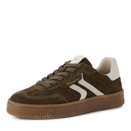 Baskets Acacia Kaki article 23723 Chaussures femmes tamaris Nouvelle Collection automne/hiver 2025 Chaussures Jeanmart Magasins Belgique Liege Grivegnée Ans Namur