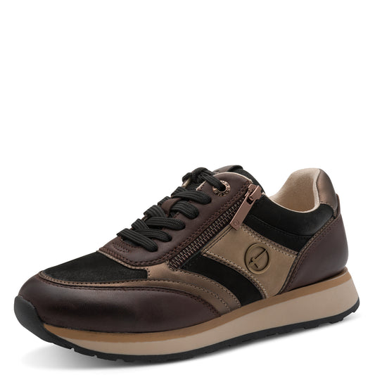 Baskets Horring Brunes article 23728 Chaussures femmes tamaris Nouvelle Collection automne/hiver 2025 Chaussures Jeanmart Magasins Belgique Liege Grivegnée Ans Namur