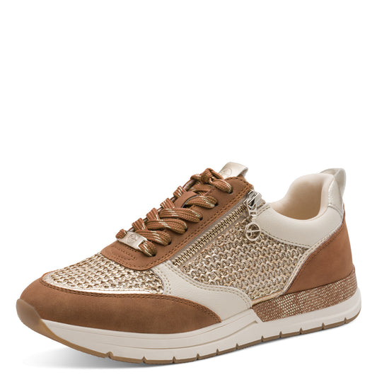 Baskets Gypso Camel Article 23732 Chaussures femmes marque tamaris Nouvelle Collection Printemps/été 2026 Chaussures Jeanmart Magasins Belgique Liege Grivegnée Ans Namur Eupen