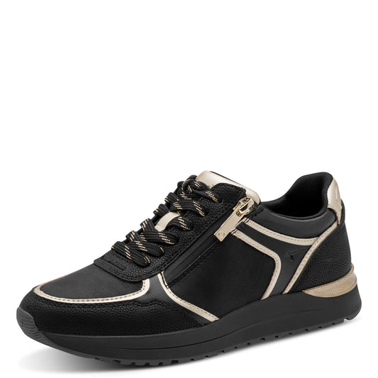 Baskets Codo Noires article 23734 Chaussures femmes marque Tamaris Nouvelle Collection automne/hiver 2026 Chaussures Jeanmart Magasins Belgique Liège Grivegnée Ans Namur Eupen