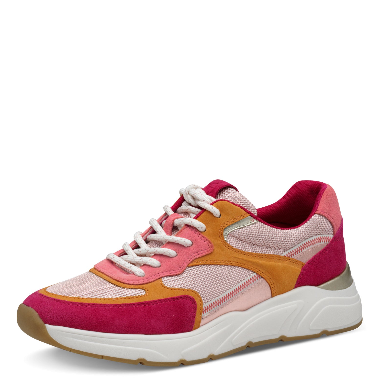 Baskets Edji Roses Article 23745 Chaussures femmes tamaris Nouvelle Collection Printemps/été 2025 Chaussures Jeanmart Magasins Belgique Liege Grivegnée Ans Namur
