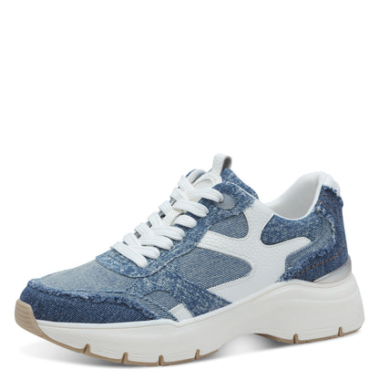 Baskets Ulloa Bleues Article 123749 Marque Tamaris Chaussures Femmes Magasin Belgique Liège Grivegnée Ans Namur Eupen Nouvelle Collection Printemps été 2025