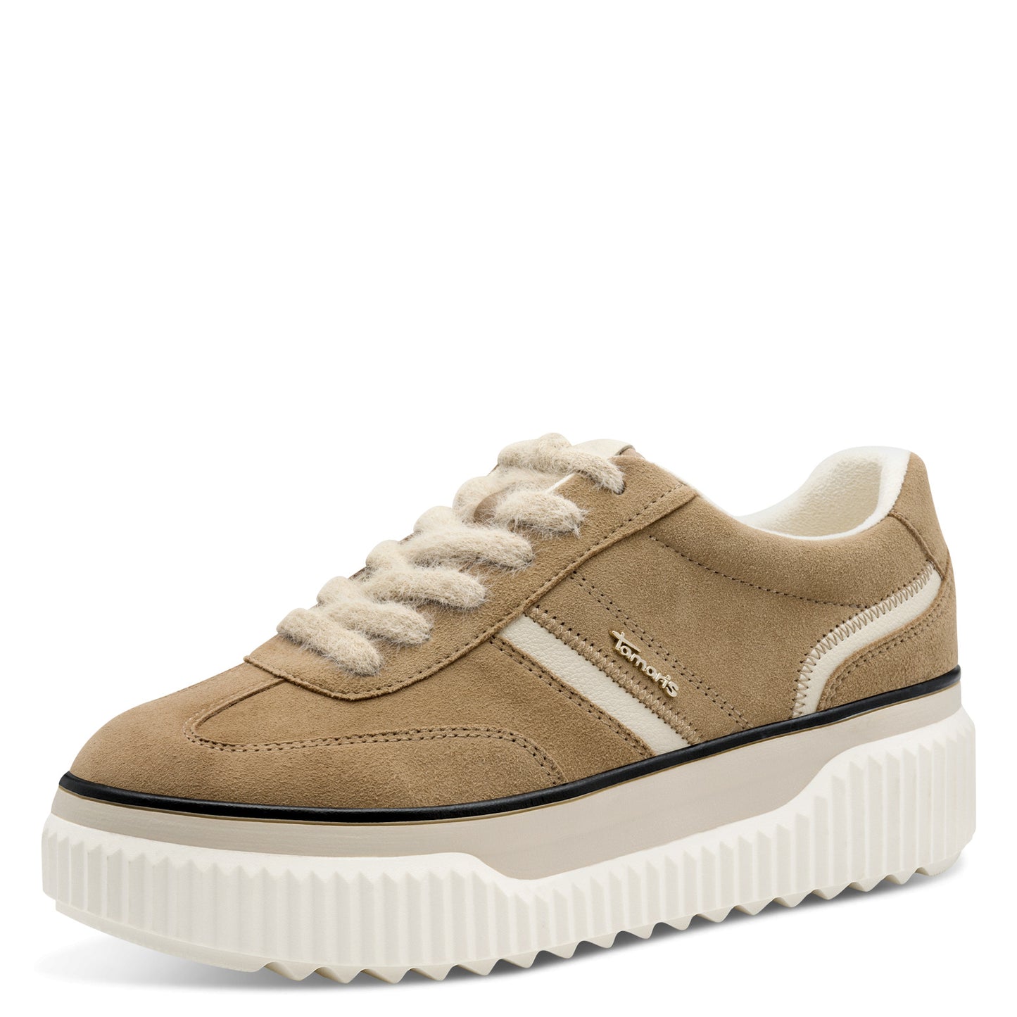 Baskets Gladsaxe Camel article 23753 Chaussures femmes tamaris Nouvelle Collection automne/hiver 2025 Chaussures Jeanmart Magasins Belgique Liege Grivegnée Ans Namur
