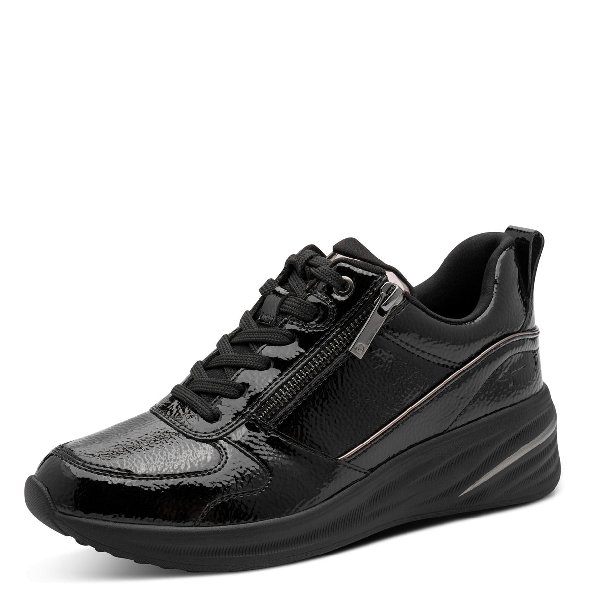 Baskets Holbak Noires article 23754 Chaussures femmes marque Tamaris Nouvelle Collection automne/hiver 2026 Chaussures Jeanmart Magasins Belgique Liège Grivegnée Ans Namur Eupen