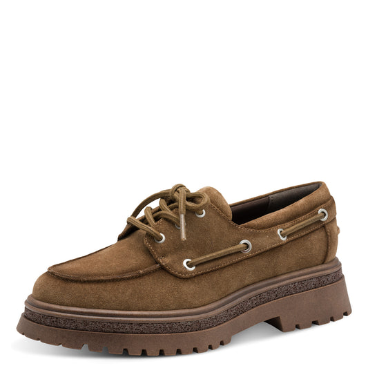Mocassins Alborg Cognac article 23760 Chaussures femmes tamaris Nouvelle Collection automne/hiver 2025 Chaussures Jeanmart Magasins Belgique Liege Grivegnée Ans Namur