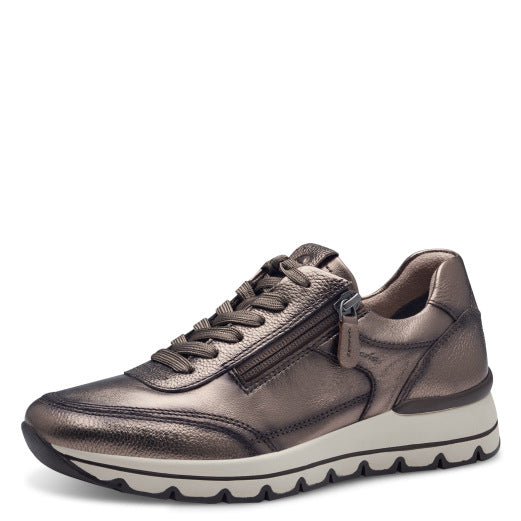 Baskets 23765 bronzes Nouvelle collection automne hiver 2024 Marque Tamaris Chaussures femmes Magasin Jeanmart Grivegnée Ans Namur