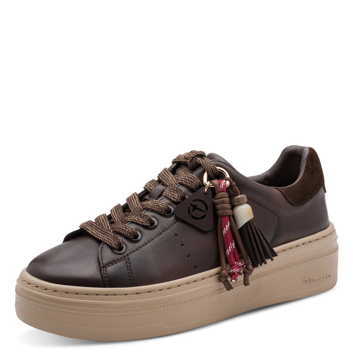 Baskets Ros Brunes article 23775 Chaussures femmes marque Tamaris Nouvelle Collection automne/hiver 2026 Chaussures Jeanmart Magasins Belgique Liège Grivegnée Ans Namur Eupen