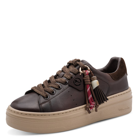 Baskets Ros Brunes article 23775 Chaussures femmes marque Tamaris Nouvelle Collection automne/hiver 2026 Chaussures Jeanmart Magasins Belgique Liège Grivegnée Ans Namur Eupen