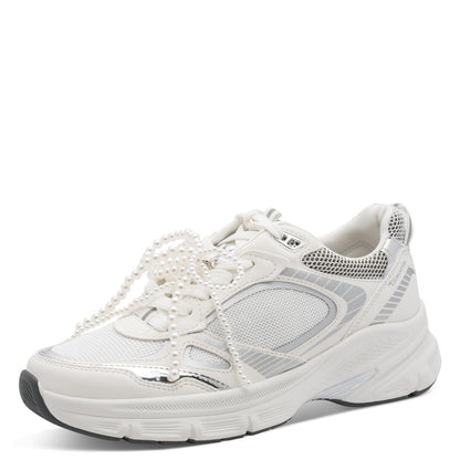 Baskets Néa Blanches Article 23799 Chaussures femmes marque tamaris Nouvelle Collection Printemps/été 2026 Chaussures Jeanmart Magasins Belgique Liege Grivegnée Ans Namur Eupen