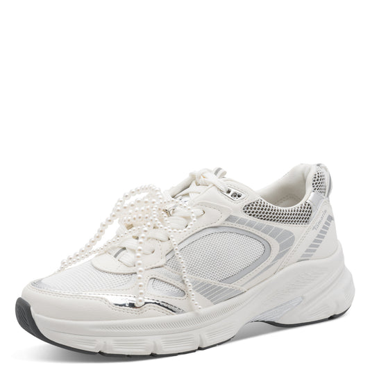Baskets Néa Blanches Article 23799 Chaussures femmes marque tamaris Nouvelle Collection Printemps/été 2026 Chaussures Jeanmart Magasins Belgique Liege Grivegnée Ans Namur Eupen
