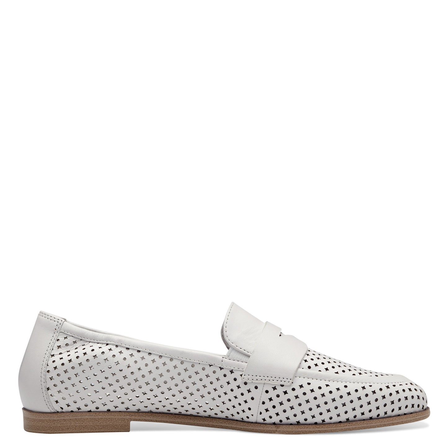 Witte Marynais-mocassins 