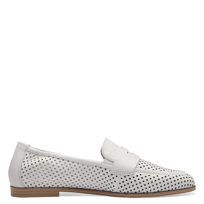 Witte Marynais-mocassins 
