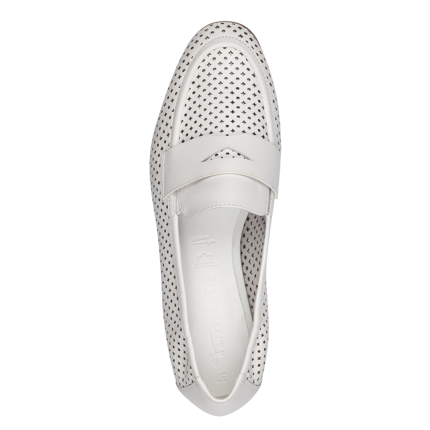 Witte Marynais-mocassins 