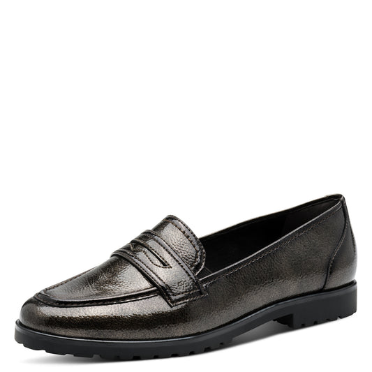 Mocassins Odense Gris article 24239 Chaussures femmes tamaris Nouvelle Collection automne/hiver 2025 Chaussures Jeanmart Magasins Belgique Liege Grivegnée Ans Namur