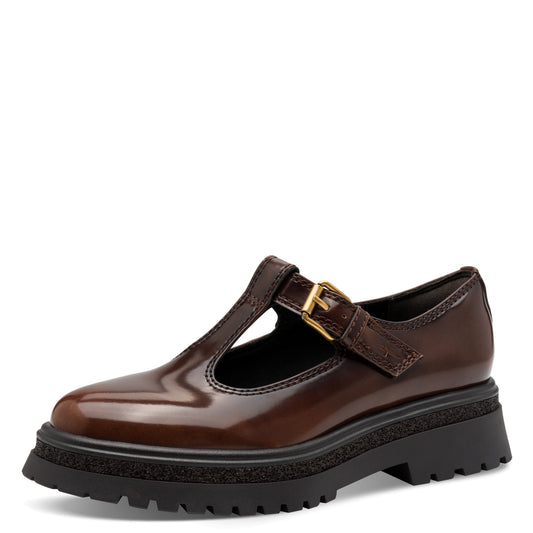 Mocassins Vejle Bruns article 24324 Chaussures femmes tamaris Nouvelle Collection automne/hiver 2025 Chaussures Jeanmart Magasins Belgique Liege Grivegnée Ans Namur
