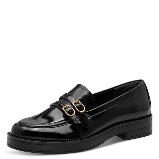 Mocassins Esberg Noirs article 24348 Chaussures femmes tamaris Nouvelle Collection automne/hiver 2025 Chaussures Jeanmart Magasins Belgique Liege Grivegnée Ans Namur