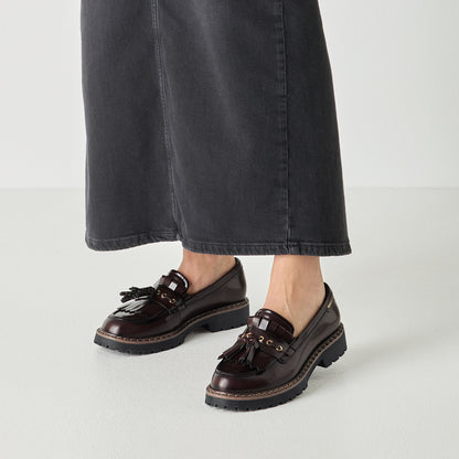 Mocassins Fringe Bruns